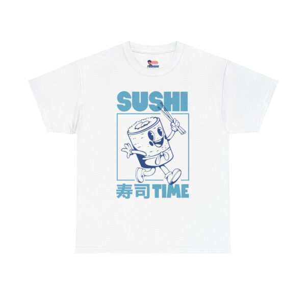 Alternative view of Sushi Time Roll Character T-Shirt | Cute Japanese Food Graphic Tee